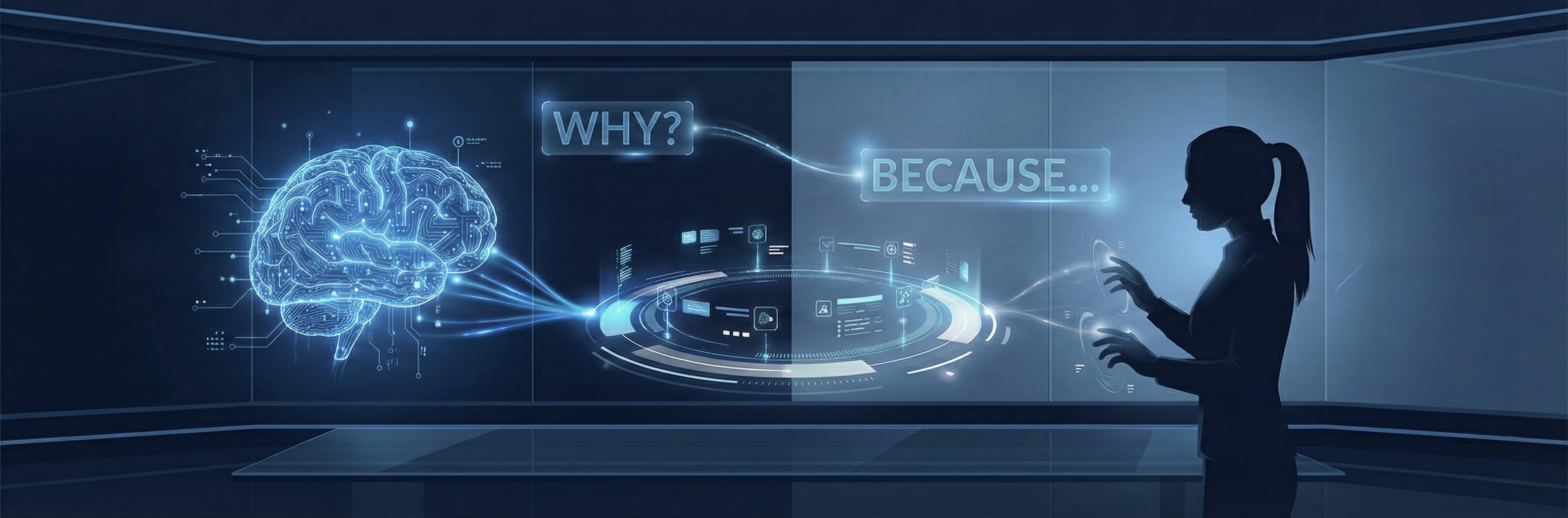 AI brain asking WHY and human responding BECAUSE - the Socratic learning loop